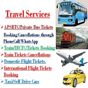 Travel Services: (Pay only Rs.99/-non refundable service fee). Any material/govt charges has to be paid later during final submission.